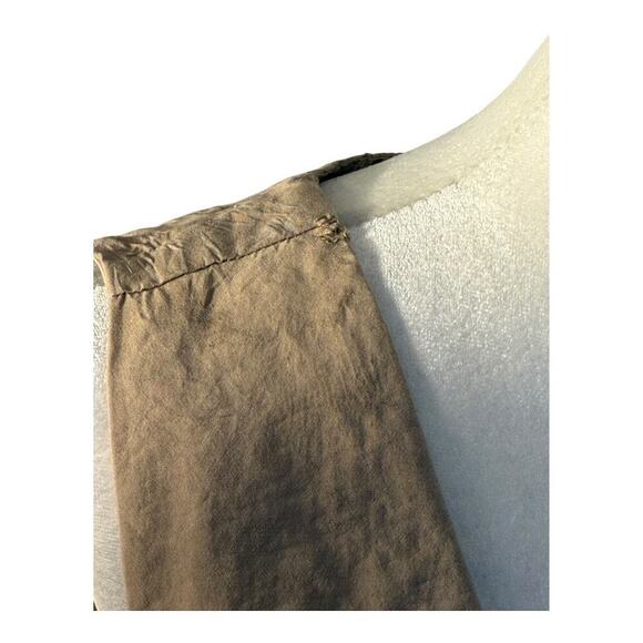 NEW WITH DEFECT Madewell Size 4 Katrina Crop Vest Top in Softdrape Dark Oat - Picture 7 of 9